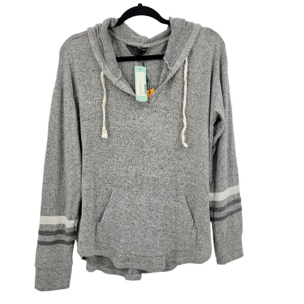 Mix by 41 Hawthorne Space Dye Heather‎ Gray Hoodie L Pullover Comfy Loungewear